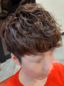 大人向けソフトアシメパーマ