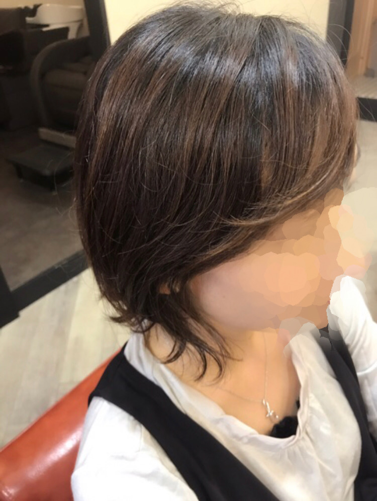 襟足のクセにも収まる長さがあります Sisii Hair