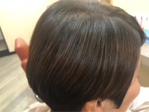 ショートの縮毛矯正にも丸みが重要