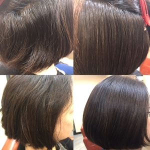 縮毛矯正してるか分からない位が理想です。