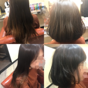 結婚式後のバッサリカット