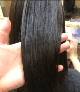 縮毛矯正で質感調整