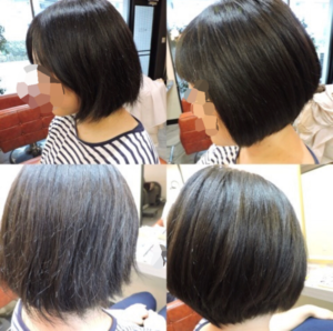 乾かすだけの楽ちんボブ