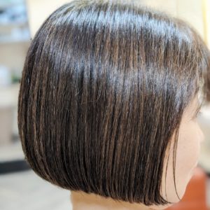 ハナヘナ2回染めのボブスタイル