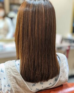 朝の時短に役立つ縮毛矯正