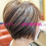 ハイトーンの白髪染め。