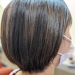 縮毛矯正髪にバッサリボブ