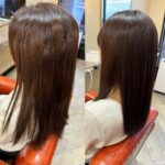 約10ヶ月ぶりの縮毛矯正で自然な艶髪へ